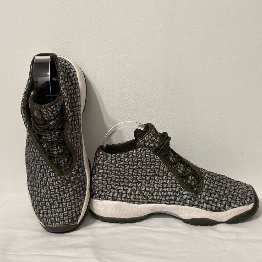 Air Jordan Future Green Woven Youth Size 6.5Y Kids Lifestyle Sneakers - Picture 7 of 10